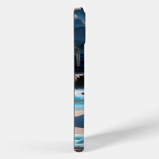 Strand voor oceaan golven landschap 1 Case-Mate iPhone case (Achterkant / Rechts)