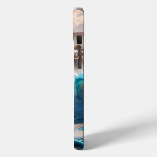 Strand voor oceaan golven landschap 1 Case-Mate iPhone case (Achterkant / Links)