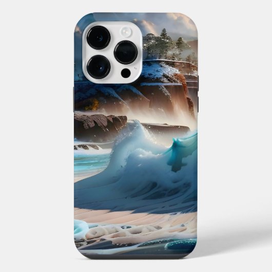 Strand Voor Oceaangolven Landschap 1 iPhone Hoesje (Achterkant)