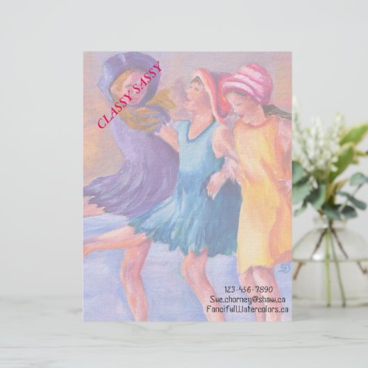 STRAND VRIENDINNEN  BRIEFHOOFD (Staand voorkant)