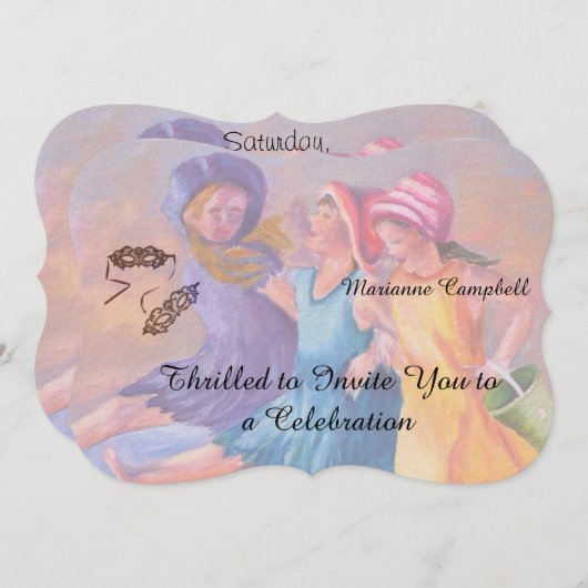 STRAND VRIENDINNEN  KAART (Voorkant / Achterkant)