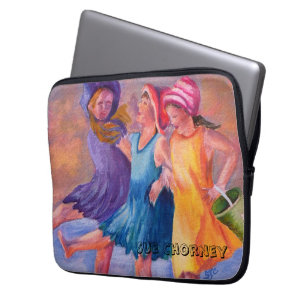 STRAND VRIENDINNEN LAPTOP HOESJE SLEEVE