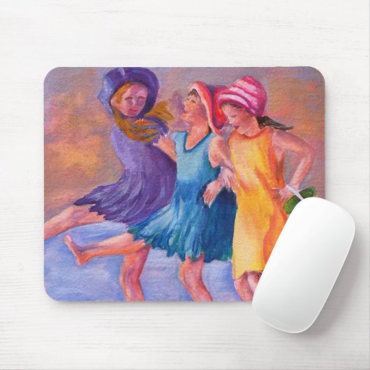 STRAND VRIENDINNEN MOUSEPAD MUISMAT (Met muis)