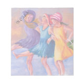 STRAND VRIENDINNEN  NOTITIEBLOK (Voorkant)