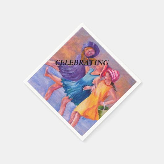 STRAND VRIENDINNEN PAPIEREN SERVETTEN (Hoek)