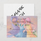 STRAND VRIENDINNEN  RSVP KAARTEN (Voorkant / Achterkant)