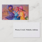 STRAND VRIENDINNEN  VISITEKAARTJES (Voorkant / Achterkant)