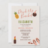 Strand Vrijgezellenfeest Brunch Kaart (Voorkant)