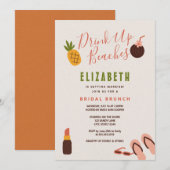 Strand Vrijgezellenfeest Brunch Kaart (Voorkant / Achterkant)