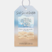 Strand Vrijgezellenfeest Favor Tags Cadeaulabel (Achterkant)