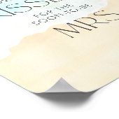 Strand Vrijgezellenfeest Hoeveel kussen Poster (Hoek)