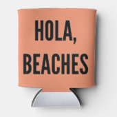 Strand vrijgezellenfeest hola, stranden! blikjeskoeler (Voorkant)