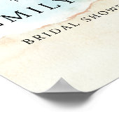 Strand Vrijgezellenfeest teken Poster (Hoek)