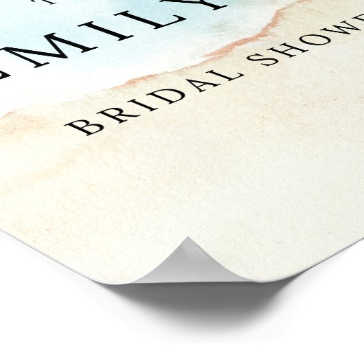 Strand Vrijgezellenfeest teken Poster (Hoek)