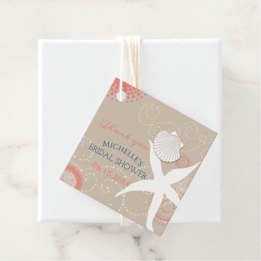 Strand Vrijgezellenfeest viering Bedankjes Labels (In situ)