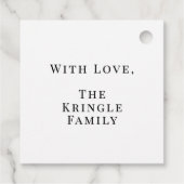 Strand Vrolijk Kerstcadeau Bedankjes Labels (Achterkant)