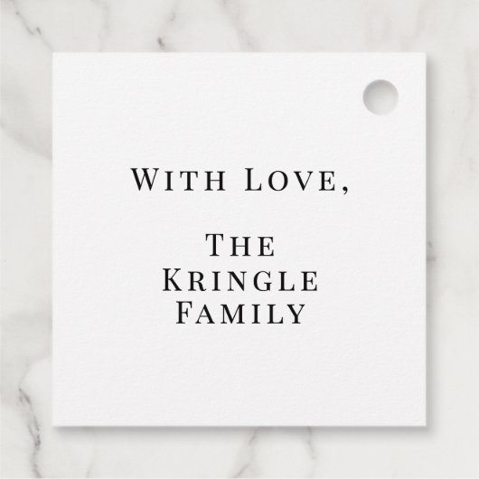 Strand Vrolijk Kerstcadeau Bedankjes Labels (Achterkant)