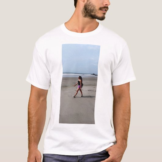 Strand Wandelen Meisje Tshirt (Voorkant)
