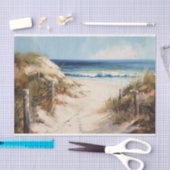 Strand Wandeling Kustlandschap Schilderij Decoupag Tissuepapier (Craft)