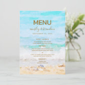 Strand Watercolor Menu (Staand voorkant)