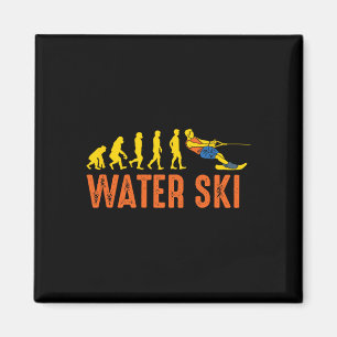 Strand Waterskiër Evolutie Waterskiën Wakeboard Magneet