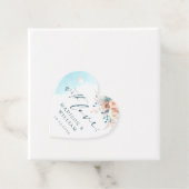 Strand Waterverf bruiloft Bedankjes Labels (In situ)