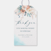 Strand Waterverf Dank u Cadeaulabel (Achterkant)