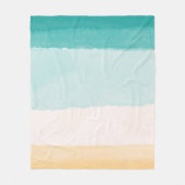 Strand Waterverf Fleece Deken (Voorkant)