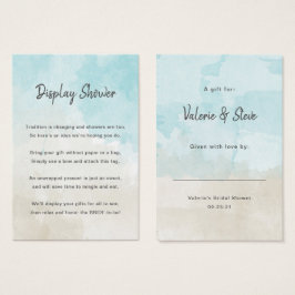 Strand Waterverf Geen Wrap Douche display cadeau l Visitekaartje