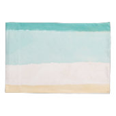 Strand Waterverf Kussensloop (Achterkant)