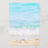 Strand Waterverf Menu (Achterkant)