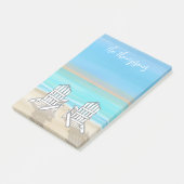 Strand Waterverf Ocean Seashore Adirondack Stoelen Post-it® Notes (Schuin)