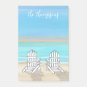 Strand Waterverf Ocean Seashore Adirondack Stoelen Post-it® Notes (Voorkant)