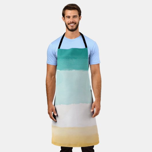 Strand Waterverf Schort (Gedragen)