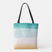 Strand Waterverf Tote Bag (Achterkant)