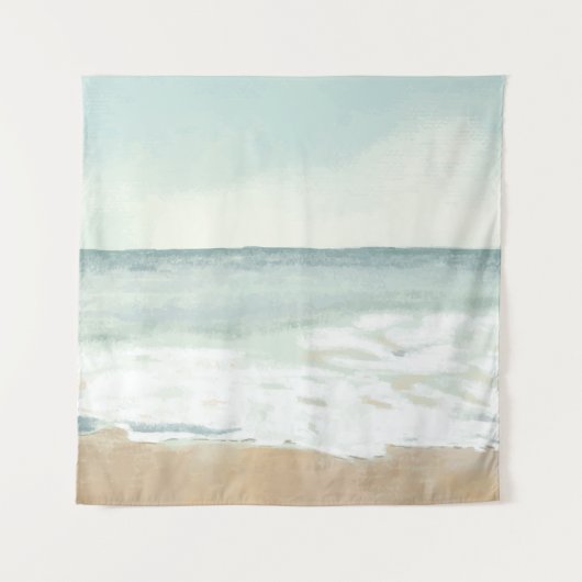 Strand Waterverf Wandkleed (Voorkant)