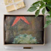 strand waterverf zeeschelp zeesterren schelpen tissuepapier (Geschenk)