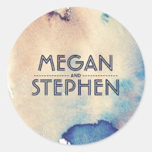  strand Waterverven Modern bruiloft