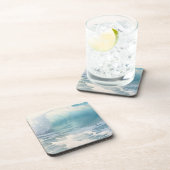 Strand Waves thema Schilderen Bier Onderzetter (Rechterzijde)
