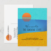 Strand We verhuisden naar de Sunshine State Nieuw  Aankondigingskaart (Voorkant / Achterkant)