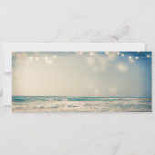 Strand Wedding Boarding Pass Ticket Wedding Kaart (Achterkant)