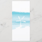 Strand Wedding Programma Rackkaart Programmakaart (Achterkant)