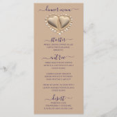 Strand Wedding Sand Hearts Diner & Bar Menu (Voorkant)