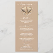 Strand Wedding Sand Hearts Diner & Bar Menu (Voorkant)