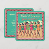  strand Weekend Getaway Bachelorette Party Kaart (Voorkant / Achterkant)