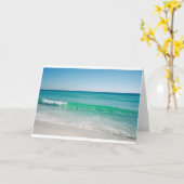 Strand Wenskaart Alle gelegenheden Kaart (Gele Bloem)