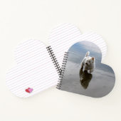 Strand Westie Reflectie Foto Notitieboek (Binnen)
