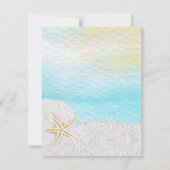 Strand Wit Zand Brunch en Mousserende Wijn Kaart (Achterkant)