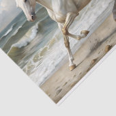Strand Witte Paard Decoupage Tissuepapier (Detail)