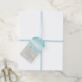 Strand Witte Zeester Elegante Zomer Feest Favor Cadeaulabel (Met Touw)